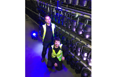 Steven and Max from IPS’ lighting department