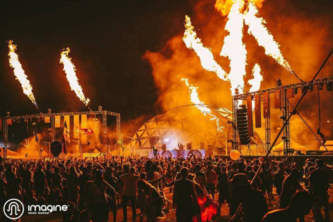 The Inferno stage featured Deadmau5, Flux Pavilion, The Floozies and other stars
