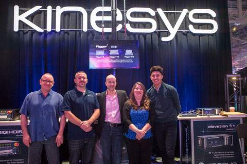 Kinesys training manager Martin Honeywill, David Bond, Dave Weatherhead, Tracey Anderson who runs the Atlanta office and international marketing manager, Charlie Felicien