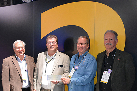 Behind the Scenes’ Jules Lauve, Rick Rudolph (chair) and Eddie Raymond with Brian Dowd, ACT Lighting