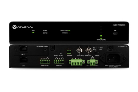The new amplifiers offer AV integrators flexible options for speaker amplification