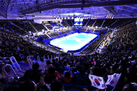 The Gangneung Ice Arena houses two ice rinks for competition and training