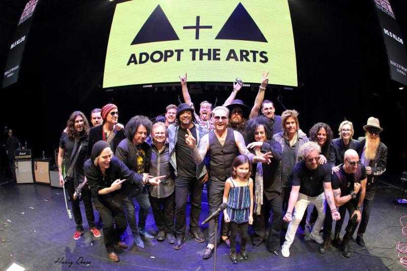 Sammy Hagar was honoured for his philanthropic work at the annual Adopt the Arts Rock Gala