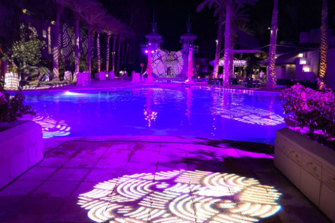 The lighting design featured Maverick and Rogue fixtures from Chauvet Professional.