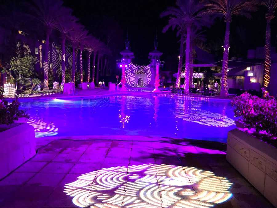 The lighting design featured Maverick and Rogue fixtures from Chauvet Professional.