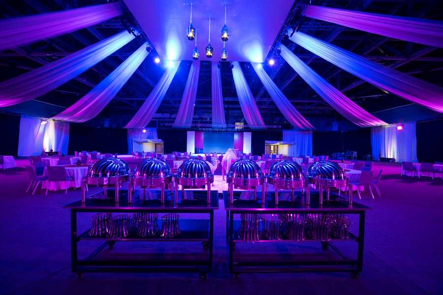 During Ramadan, the OCEC used a large batch of hoists to support the lighting and for a special Iftar event