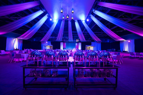 During Ramadan, the OCEC used a large batch of hoists to support the lighting and for a special Iftar event