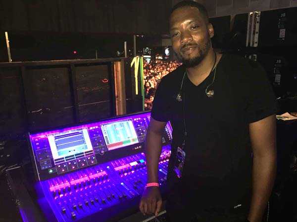 Freddie Johns III at the Allen & Heath dLive S5000