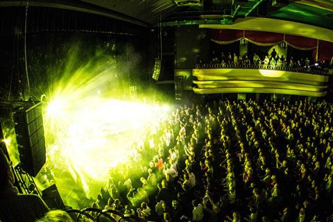 The Adamson S-Series system in action at the Colisée de Roubaix