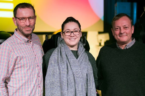 Rob Beamer (area sales manager, north), Lauren Drinkwater (area sales manager, south), and Ritchie Reed (business development manager)