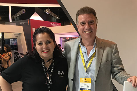 Martin Audio’s Berenice Gutierrez and ARS Technologies’ Ricardo Pousa