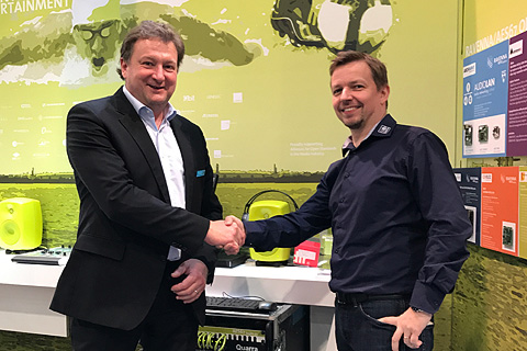 Philipp Lawo, CEO Lawo and René Harder, Stage Tec management team