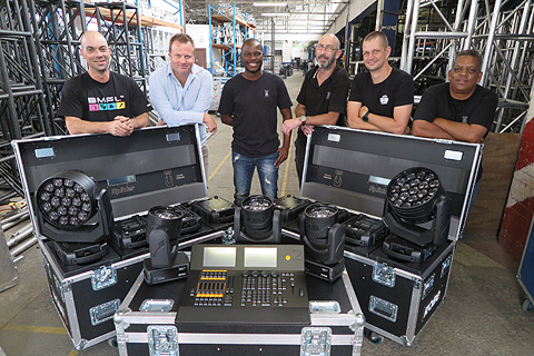 Peter Abrahamse, Stuart Andrews, Andile Msimang, Adrian Skinner, Robert Grobler and Bernard Harris take delivery of Robe Spiiders