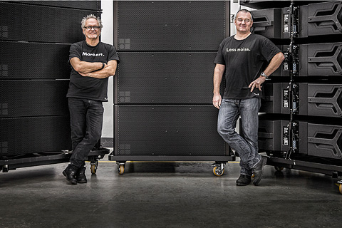 Werner ‘Vier’ Bayer and Matthias Christner with the results of their labours