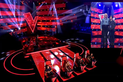 The show is set inside a Soviet-influenced indoor circus venue