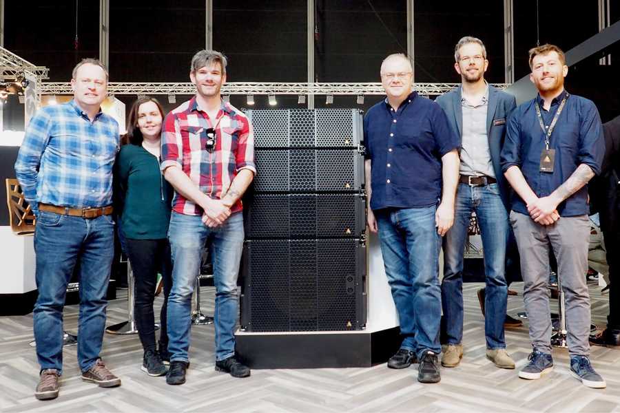 Derek Blair and Janet Murray from The Warehouse with PSI’s Sean Pagel, Brian Reilly, Jochen Sommer from Adamson and Adam Collins