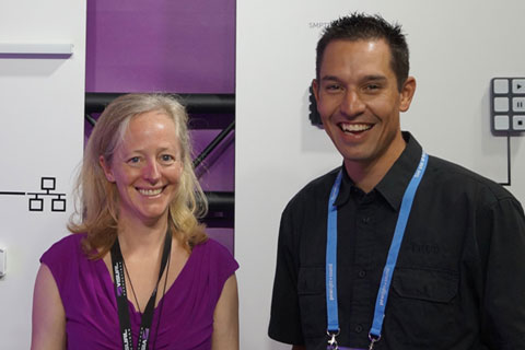 Visual Productions sales manager Zoë Castle and DWR sales director Robert Izzett