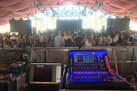 Hayley Kiyoko’s Coachella set, powered by an Allen & Heath C1500 at FOH