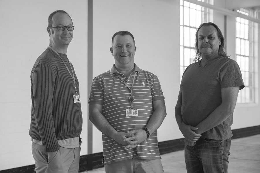 (L-R) Marcel Wijnberger, HSL’s Simon Stuart, and Tim Dunn