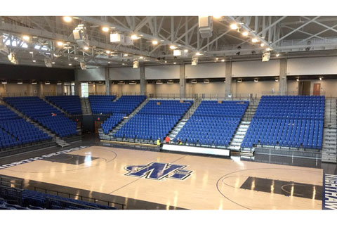 The convocation centre is a multi-purpose facility that hosts student activities and is home to UNG Nighthawk basketball games