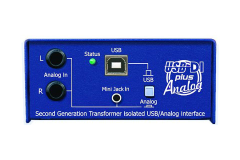 The USB DI Plus has an inbuilt 24bit high resolution digital to analogue converter