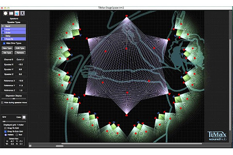 In use will be the TiMax SoundHub 500Series software featuring StageSpace