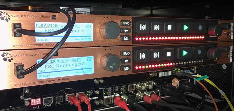 The Cymatic Audio/Angelbird solution was used to set up and test the commentary circuits