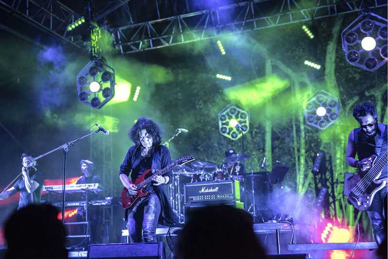 Craig Burridge co-ordinated the Main Stage production and lighting (photo: Peter Wintin)