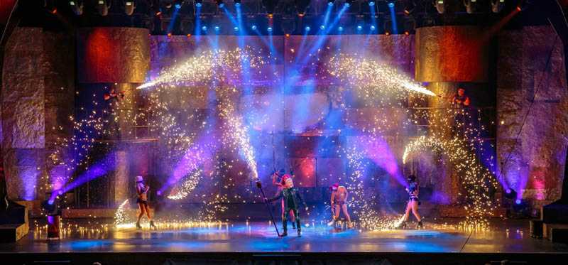 The show features magician Joe Labero alongside Europe's craziest fire artists