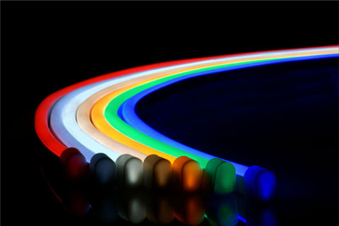 QolorFLEX NuNeon tape is available in eight colours