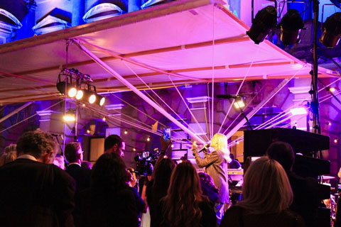 The champagne set was entertained by singer-songwriter Anne Marie