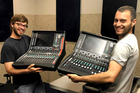 Tour engineers Nic Monaco and Dusty Black