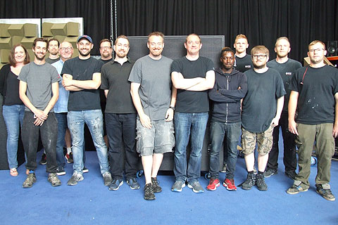 The EM Acoustics team – Staffing levels have tripled since 2014