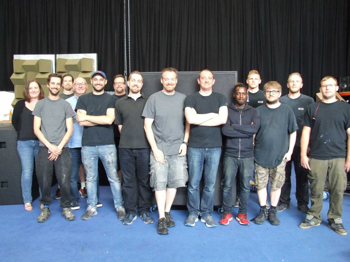 The EM Acoustics team – Staffing levels have tripled since 2014