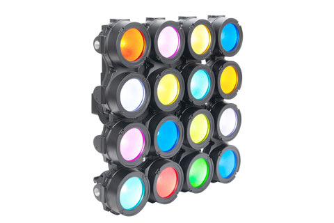 The Cuepix 16 IP is a powerful 4x4 matrix LED blinder and effect panel