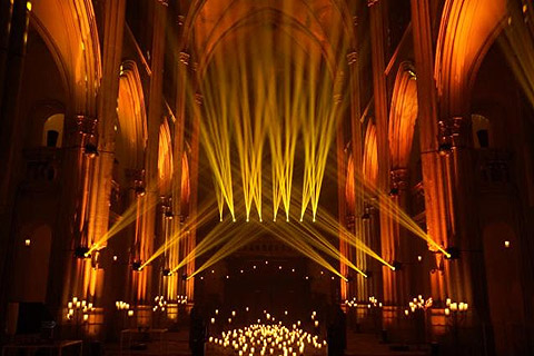 The installation featured the Claypaky Sharbar amongst a range of other fixtures from the Italian brand