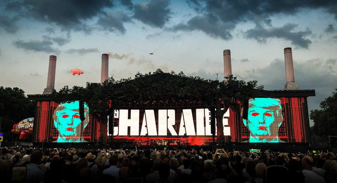 Pigs fly over Hyde Park