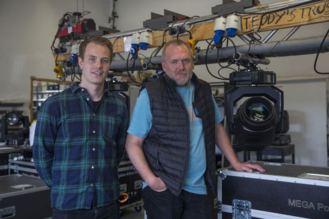 Light Partner’s Johan Kvartborg (left) with Nordic’s Tue Knudsen