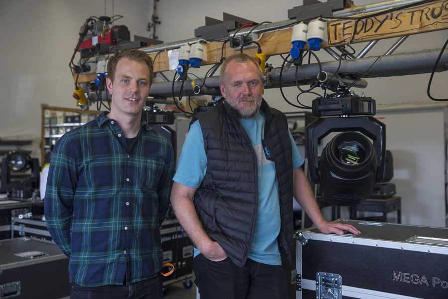 Light Partner’s Johan Kvartborg (left) with Nordic’s Tue Knudsen