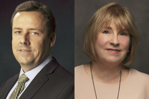 Brian Woodland and Pat Knoll