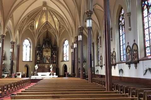 The current neo-gothic church on Pennsylvania Boulevard was completed in 1887