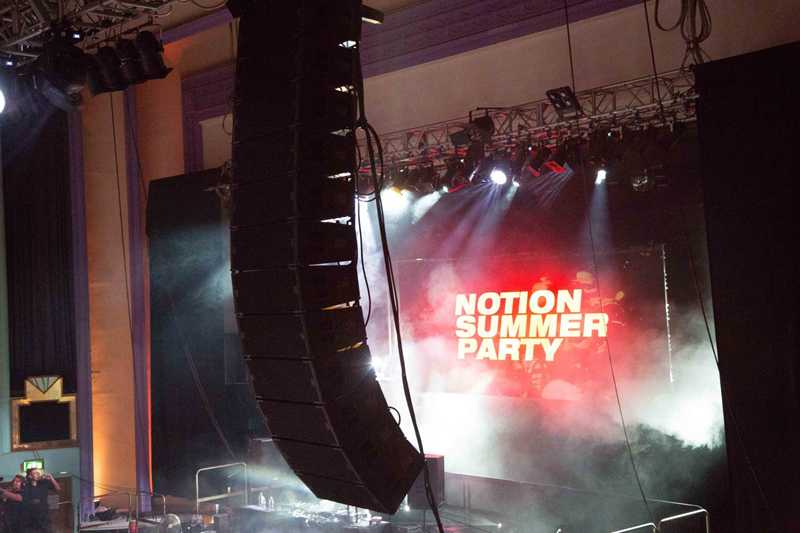 The JBL VTX-A12 line-array will be at the core of the system