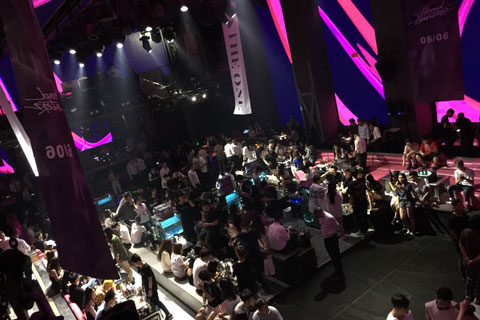 The One Club is a big dance club in a warehouse-style setting