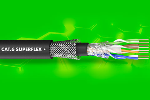 A high-performance cable for mobile outdoor signal transmission
