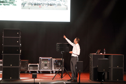 Tim McCall presented the entire L-Acoustics product range