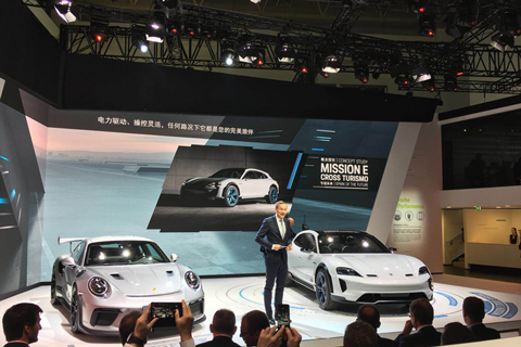 Showtec was hired to provide lighting for the biennial auto show