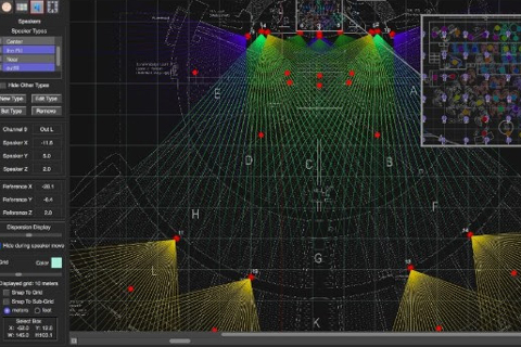TiMax StageSpace spatial rendering at Waldbuehne arena, Berlin