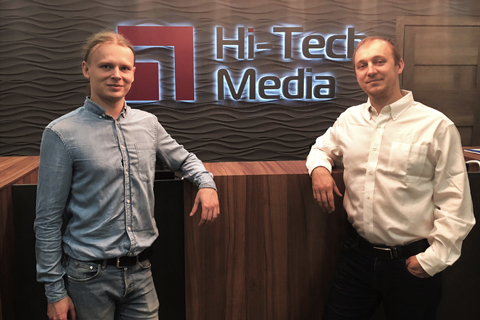 Pavel Shemiakin, Professional Audio Solutions product manager, and Andrey Kogtev, head of pro audio section, Hi-Tech Media