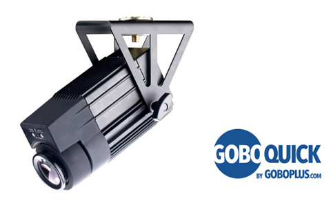 GoboPlus.com’s new GoboQuick 30W LED projector is available with white or RGBW LED output