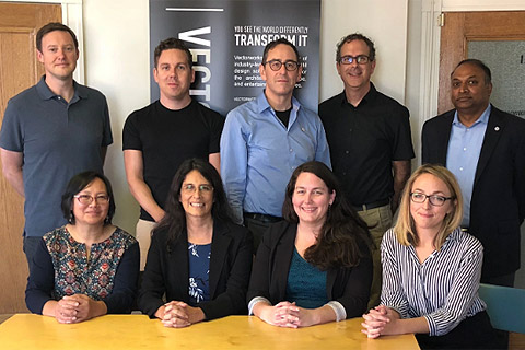 The Vectorworks Canada team, pictured with members of the Vectorworks, Inc. executive team